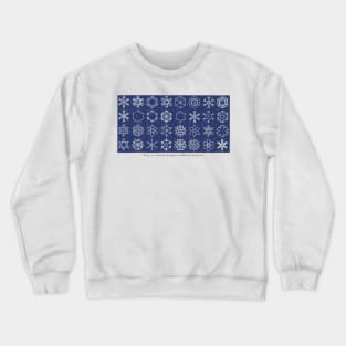 Snow Crystals Crewneck Sweatshirt